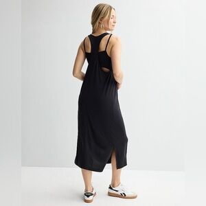 FLX Black Sleeveless Midi Dress Size Medium